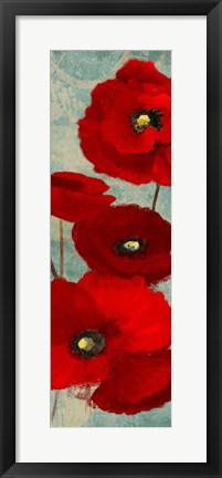 Framed Kindle&#39;s Poppies I Print