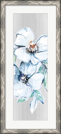 Framed Moonlit Floral Panel II Print