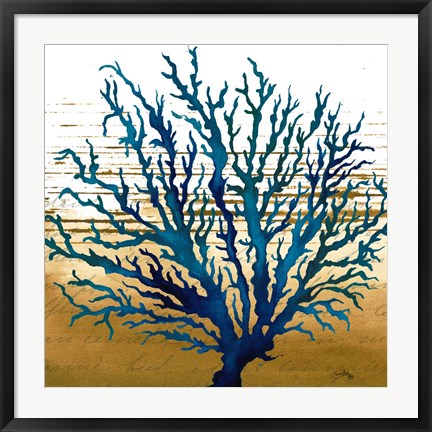 Framed Coastal Blue II Print