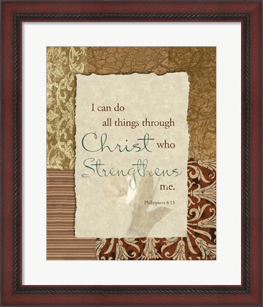 Framed Lord is my Strength Print