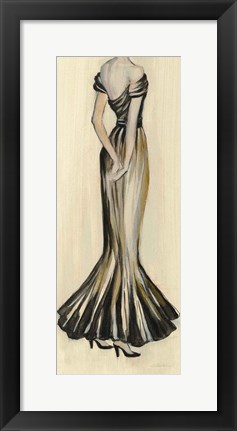 Framed Evening Gown I Crop Print