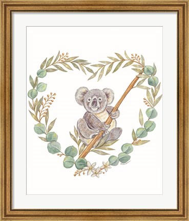 Framed Koala Love Print