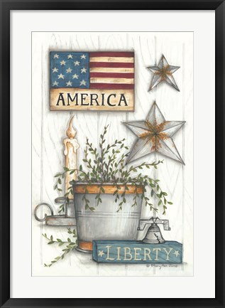 Framed Liberty Bell Print