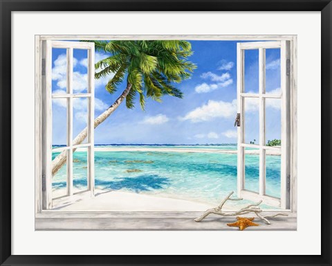 Framed Baie Tropicale Print