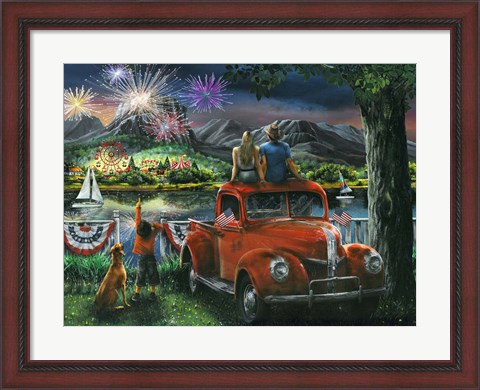 Framed Celebration Across the River Print