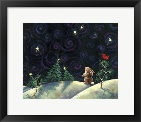 Framed Christmas Sky Print