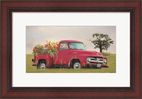 Framed Truckload of Happiness Print