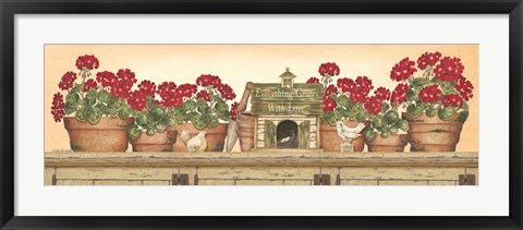Framed Everything Grows with Love Print