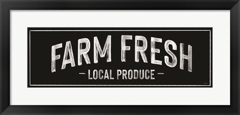 Framed Farm Fresh Local Produce Print