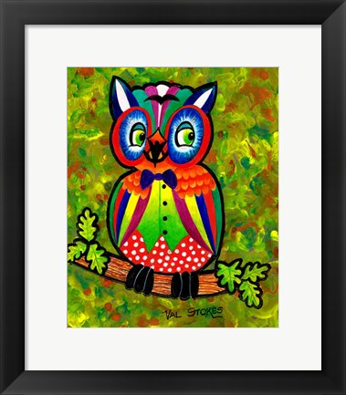 Framed Carnival Owl II Print