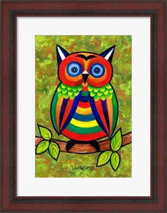 Framed Carnival Owl Print