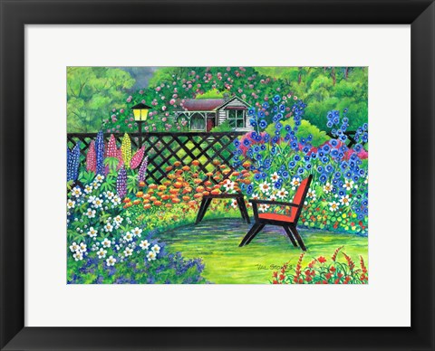 Framed Garden Retreat Print