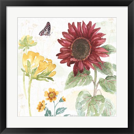 Framed Sunflower Splendor VI Print