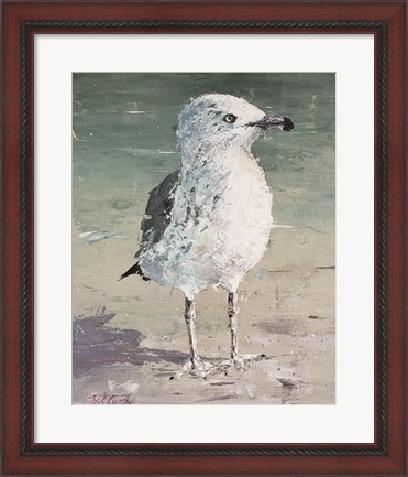 Framed Beach Bird V Print