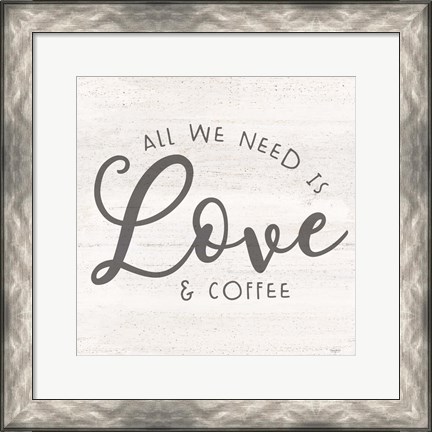 Framed Coffee Kitchen Humor II-Love Print