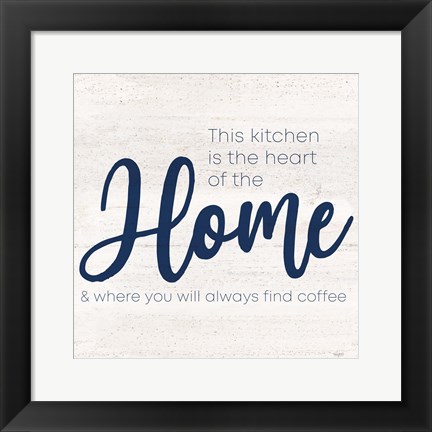 Framed Coffee Kitchen Humor VI-Home Print