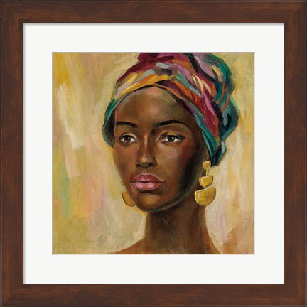 Framed African Face II Print