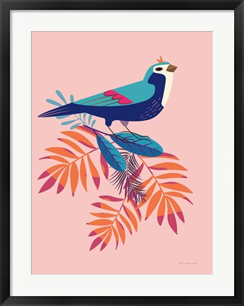 Framed Exotic Birds III Print