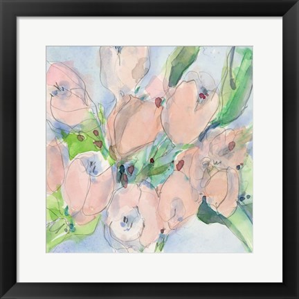 Framed Tulip Bouquet II Print