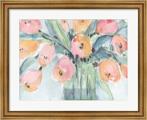 Framed Tulip Bouquet IV Print