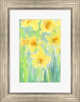 Framed Daffodils I Print