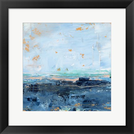 Framed Serene Seascape I Print