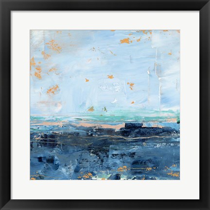 Framed Serene Seascape I Print