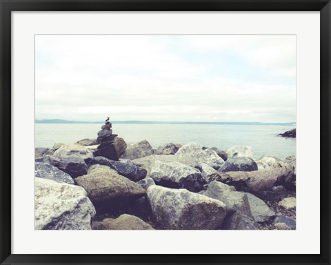 Framed Bay Rocks IV Print