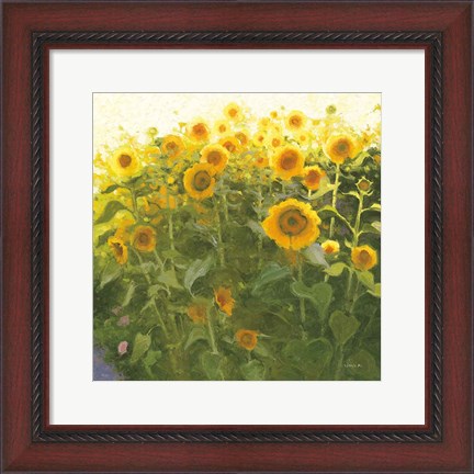 Framed Sunflower Field Print