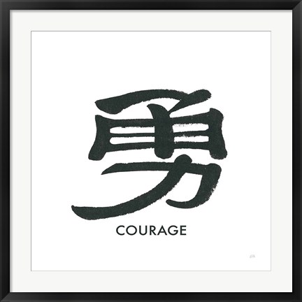 Framed Courage Word Print