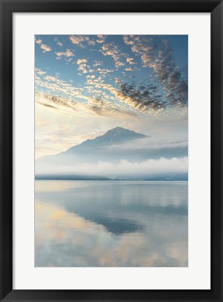 Framed Gravedona Harbor Sunrise #2 Print