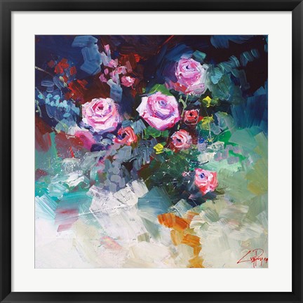 Framed Roses Print