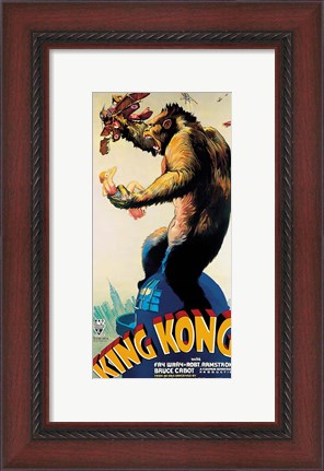 Framed King Kong - Profile Print