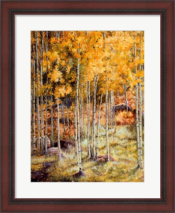 Framed Fall Aspen Print