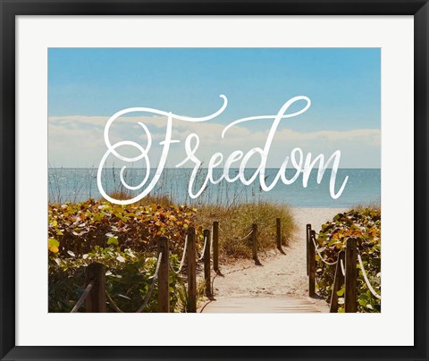 Framed Freedom Beach Print