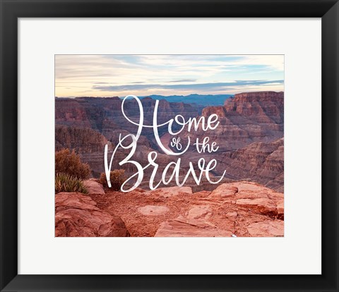Framed Home of the Brave Print
