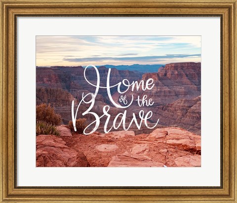 Framed Home of the Brave Print