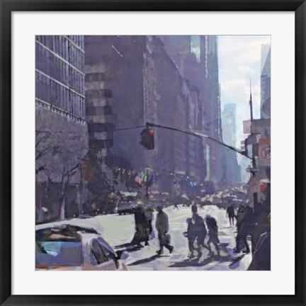 Framed Angles of New York Print