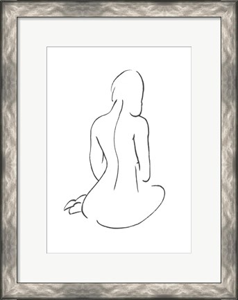 Framed Line Art Figure I Print