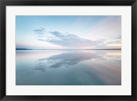 Framed Bellingham Bay Clouds Reflection I Print
