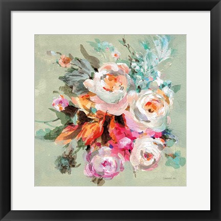 Framed Windblown Blooms I Print
