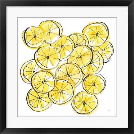 Framed Cut Lemons III Print