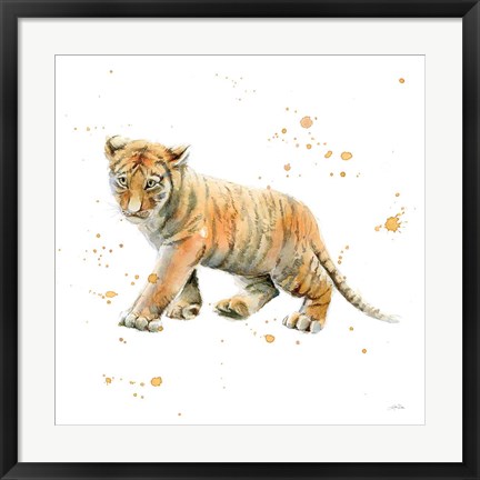 Framed Tiger Cub Print