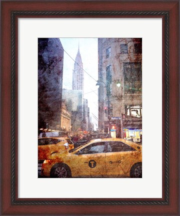 Framed Rainy Madison Avenue Print