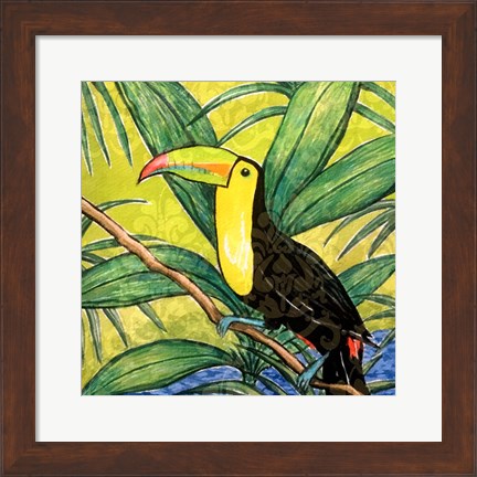 Framed Tropical Bird II Print