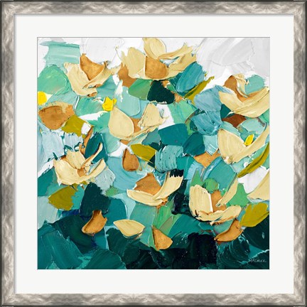 Framed Gold and Teal Dream Print