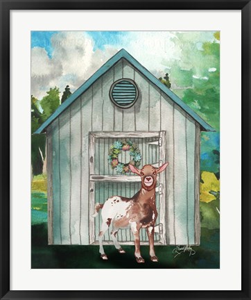 Framed Goat Shed I Print