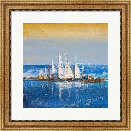 Framed Blue Ocean II Print