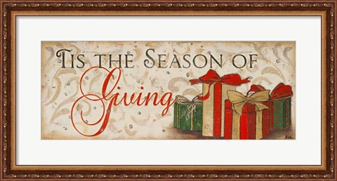 Framed Tis the Season of Giving Print