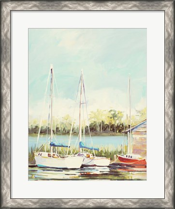 Framed Sail Harbor Print